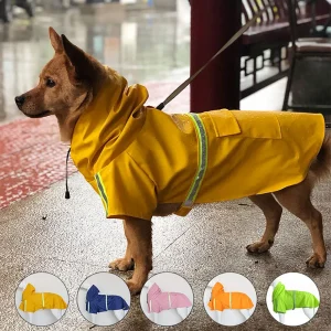 Large Dog Raincoat Cloak Style Waterproof